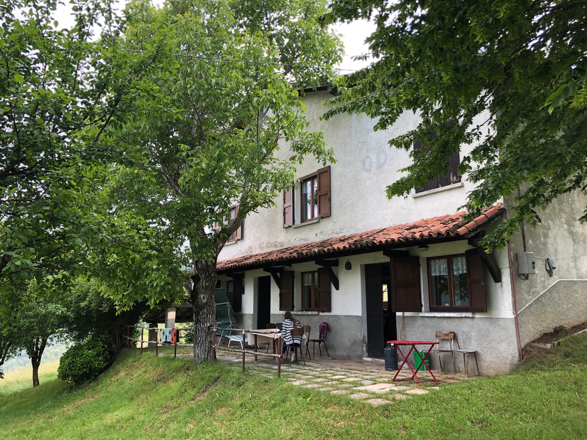 Il porticato del casale