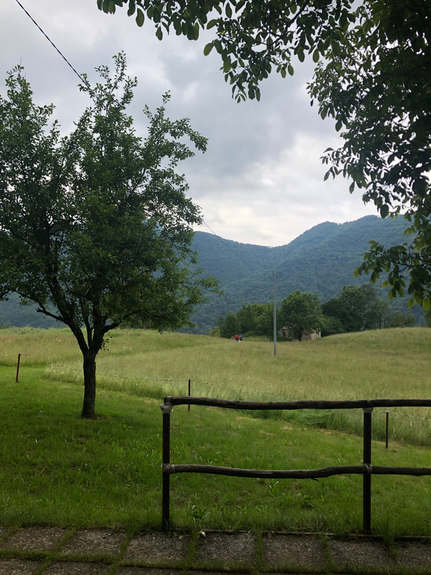 Il panorama sulle Prealpi Orobie da Rigosa